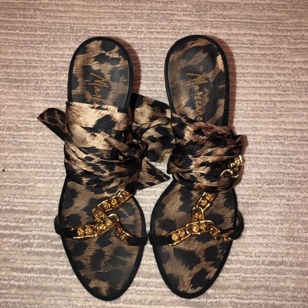 Marciano ankle wrapped heels